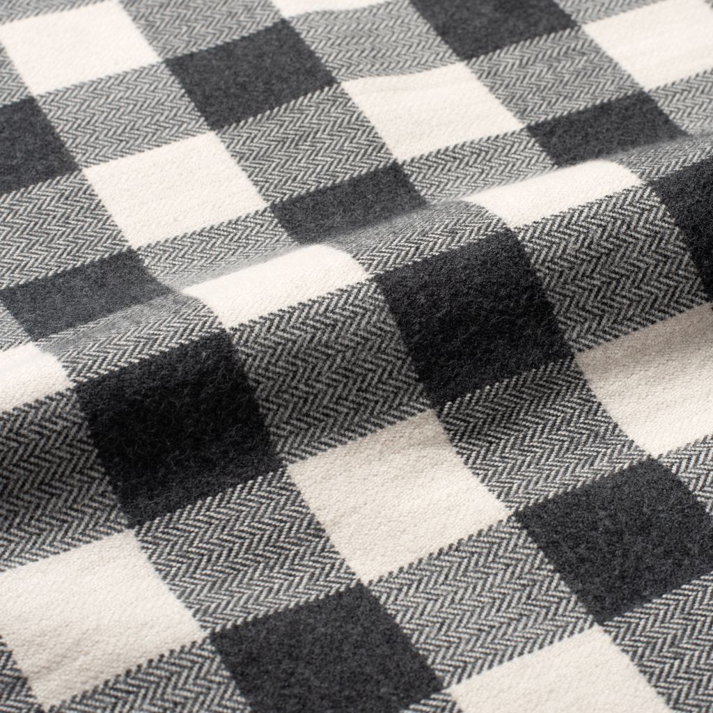 Buffalo Check Shirt | Black & Cream - Image 5