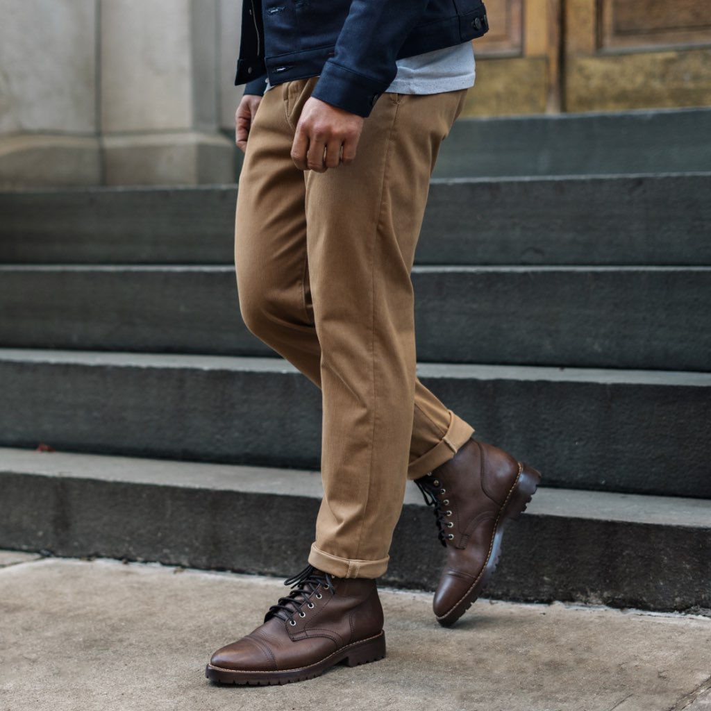 Kato Axe Slim Fit Chinos | Khaki - Image 6