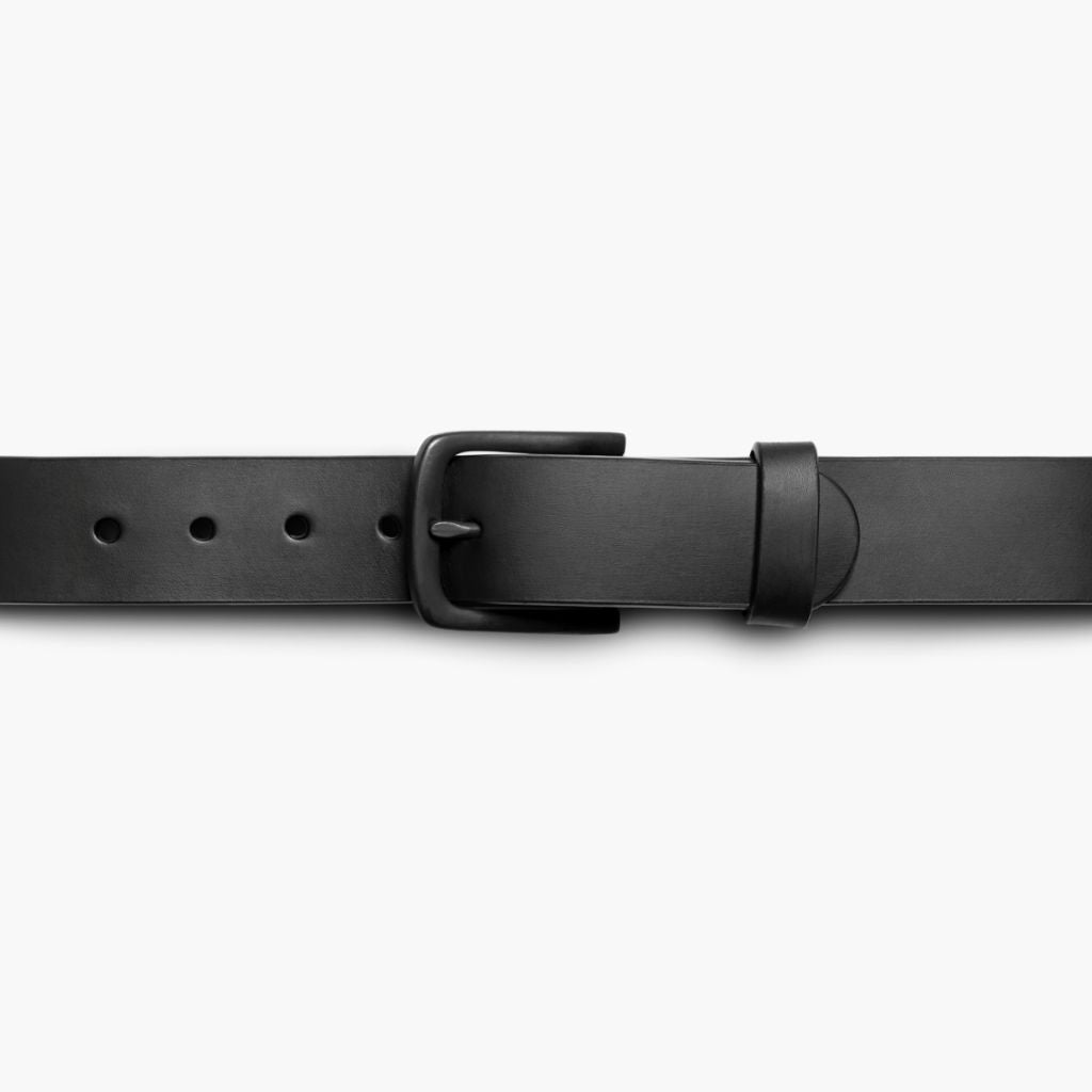 Men's Heritage Leather Belt | Black Matte - Image 2