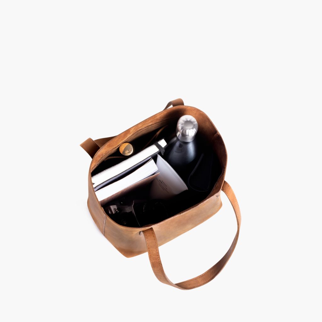Everyday Tote | Vintage Cognac (S) - Image 3