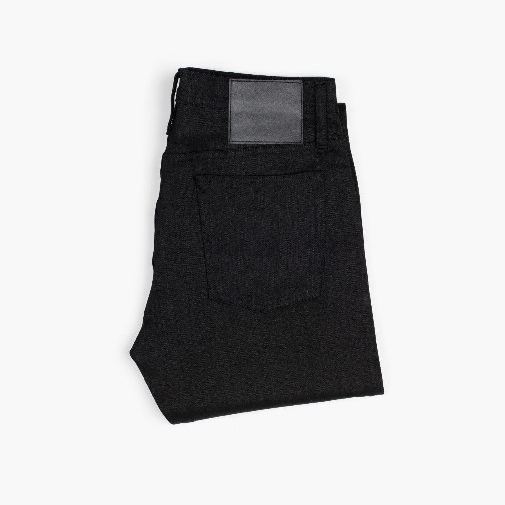 UB Stretch Selvedge Tapered Jeans | Black - Image 6