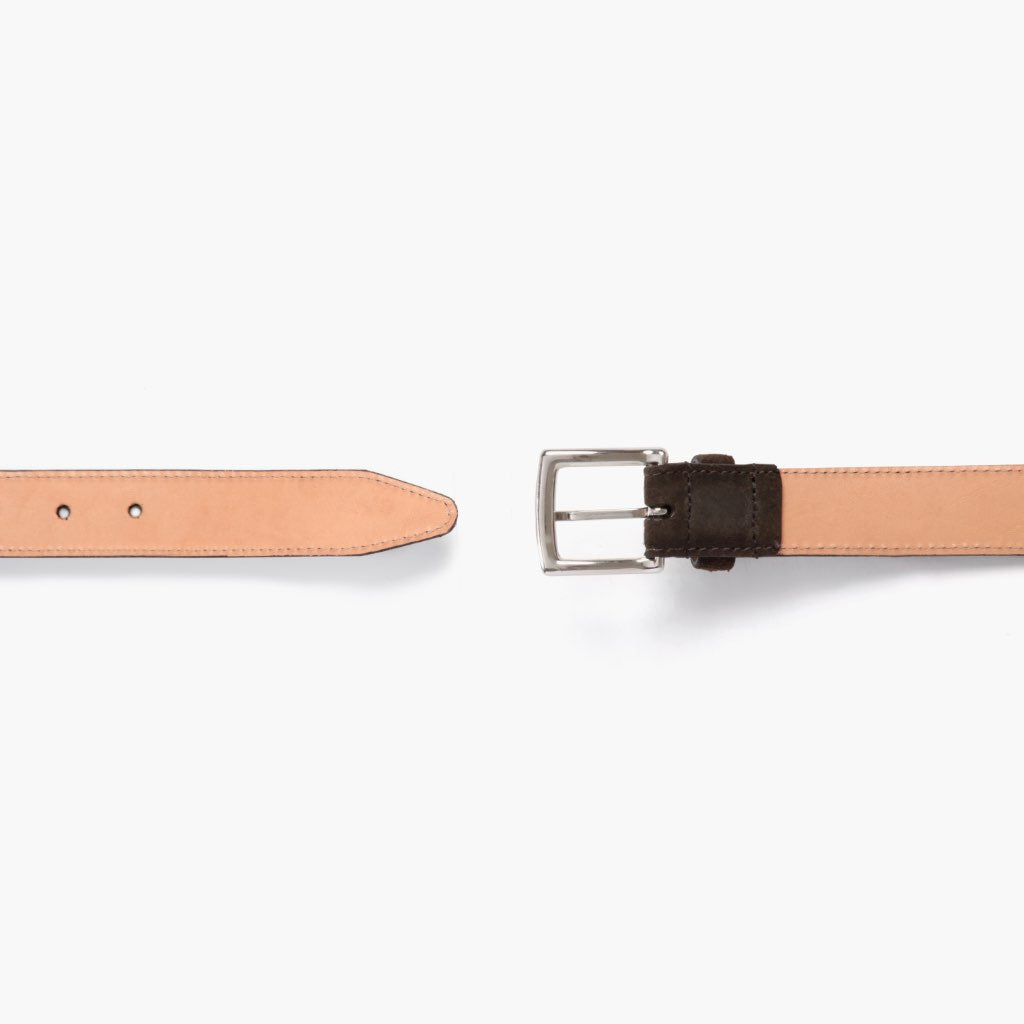 Women's Classic Leather Belt | Dark Olive Suede - Image 3